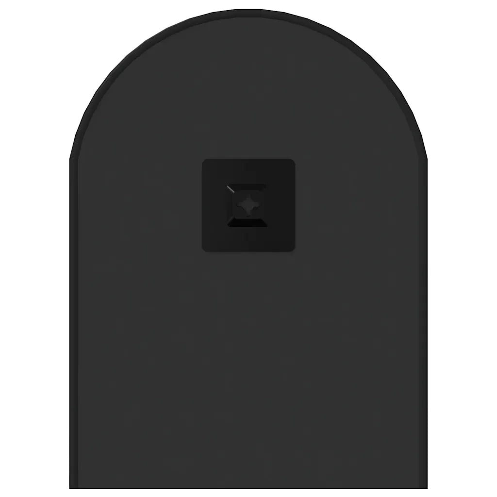 Specchio da Parete Nero 60x25 cm Ovale 348204