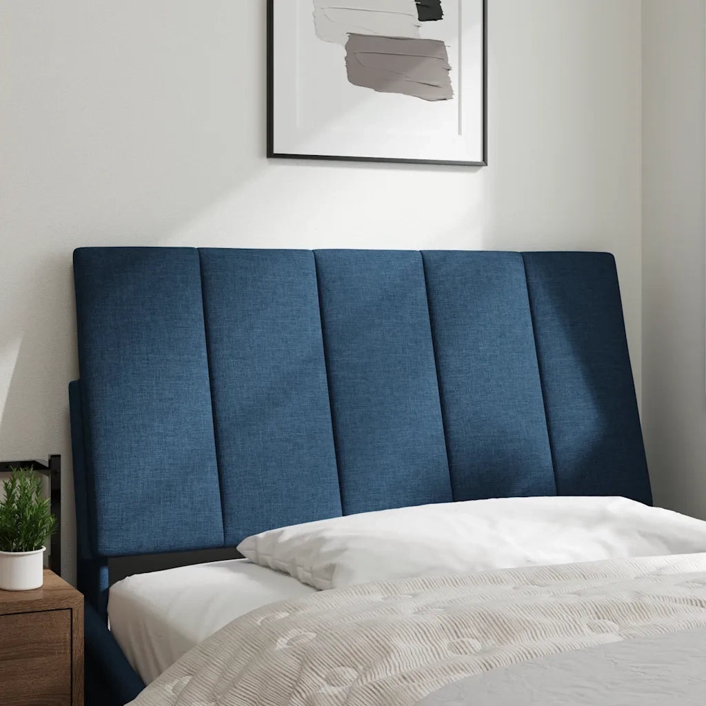 Cuscino Testiera-Cuscino per Testiera Hanko Blu 100 cm in Tessuto