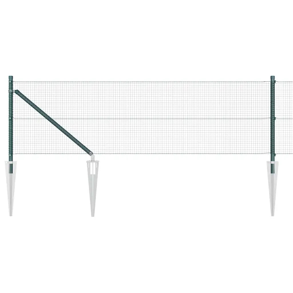 Recinzione da Giardino | Recinzione in rete saldata con punte Acciaio Verde Rete