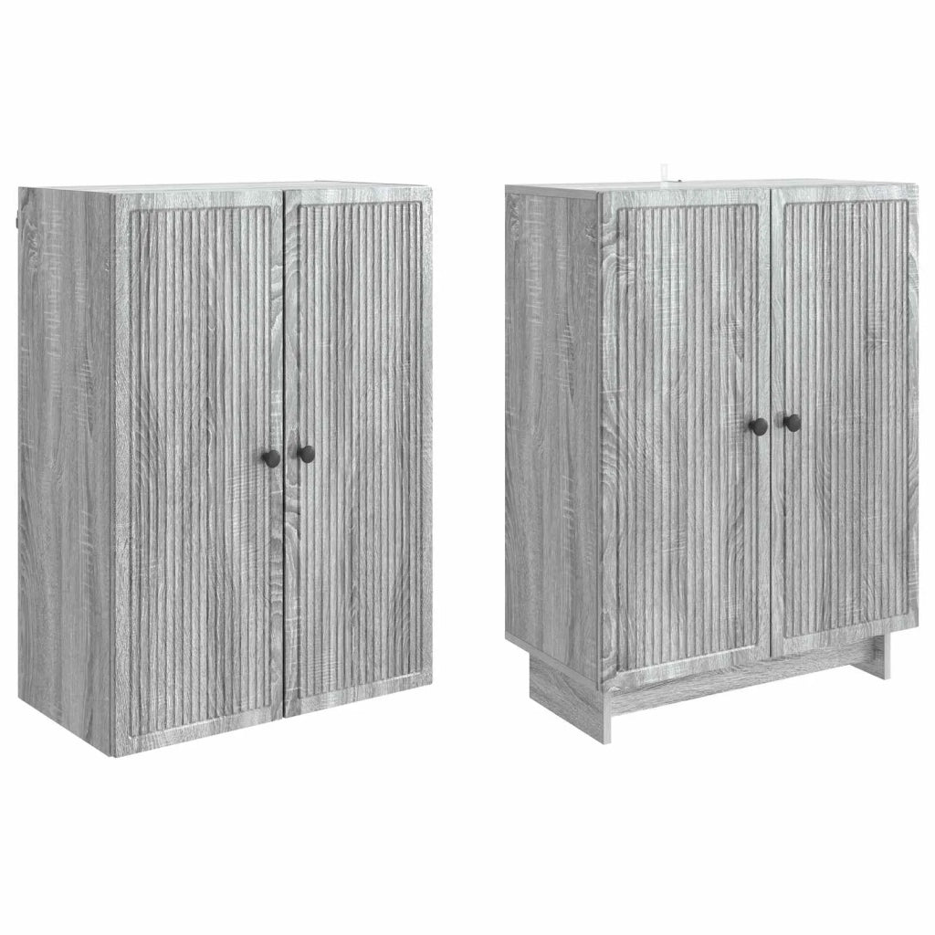 Set di armadi 2 pz Sonoma grigio Legno ingegnerizzato 3416364