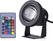 Lampada Subacquea RGB Illuminazione 10W 12V Impermeabile Casing Nero