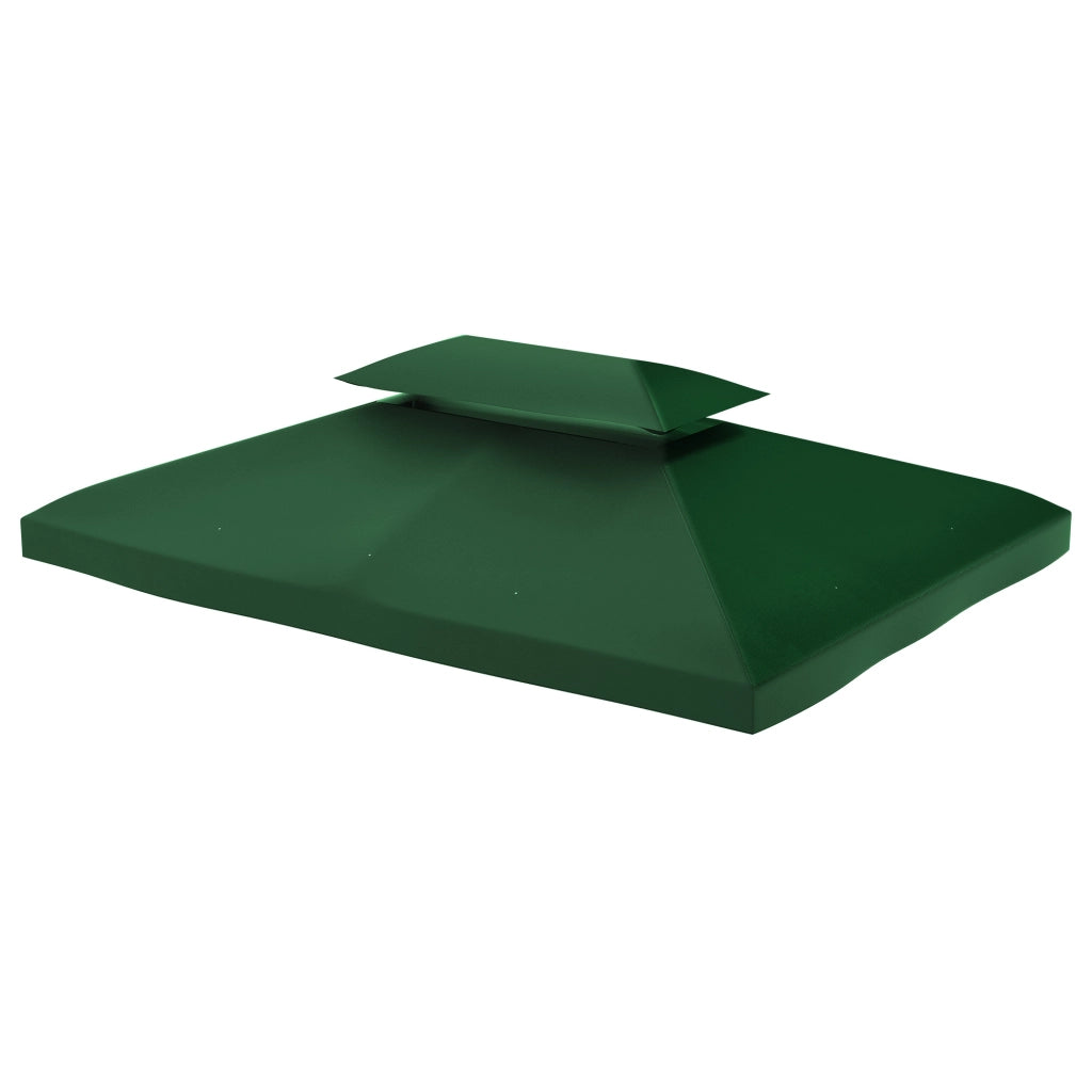 Copertura per Gazebo 4x3 m ¨C zephmum ¨C Verde, Poliestere, 2 Livelli