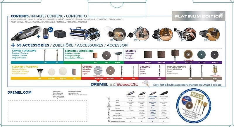 Multifunzione Dremel a batteria con 45 accessori 8240-3/45