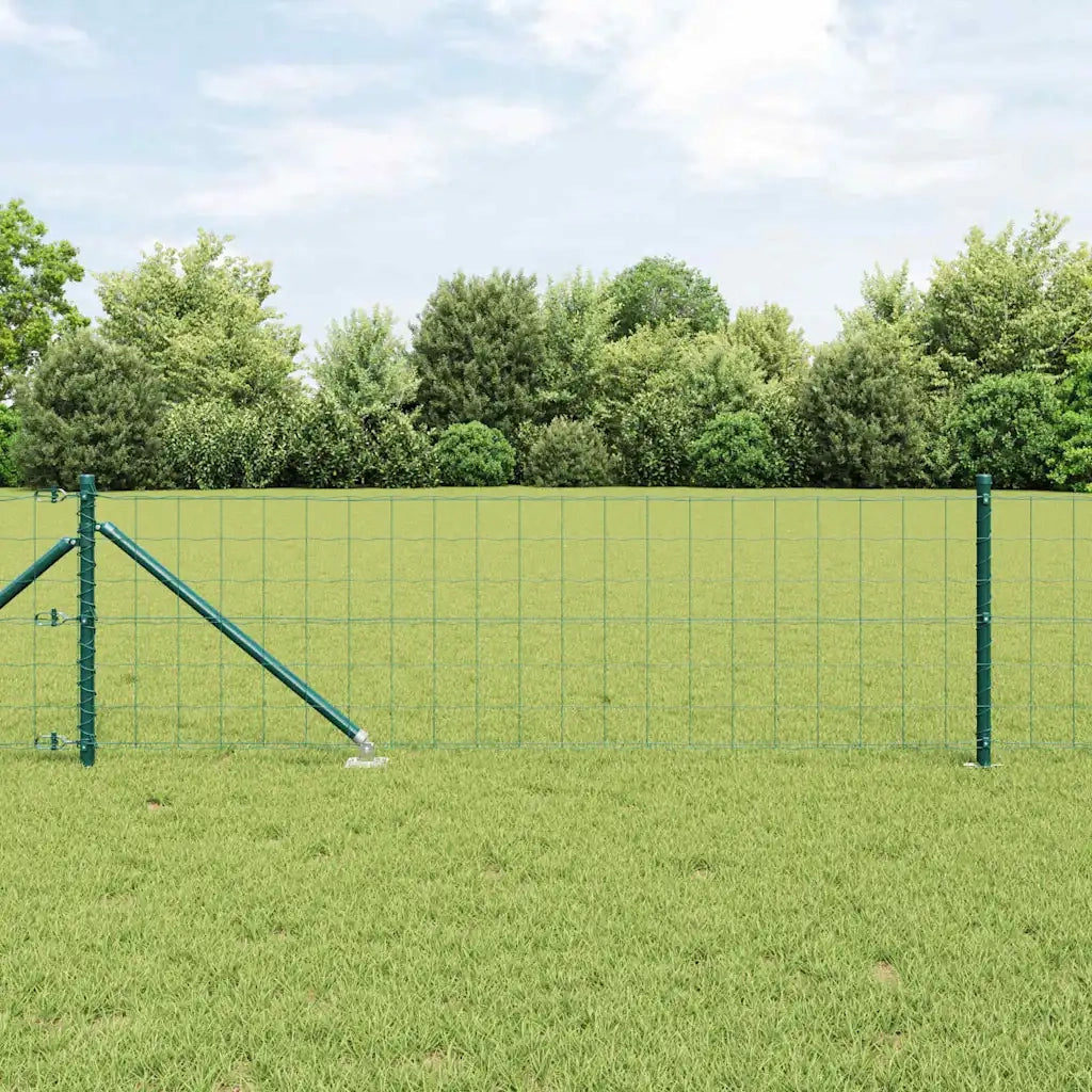 Recinzione con Posto Verde 0,4 x 25 m Acciaio e PVC
