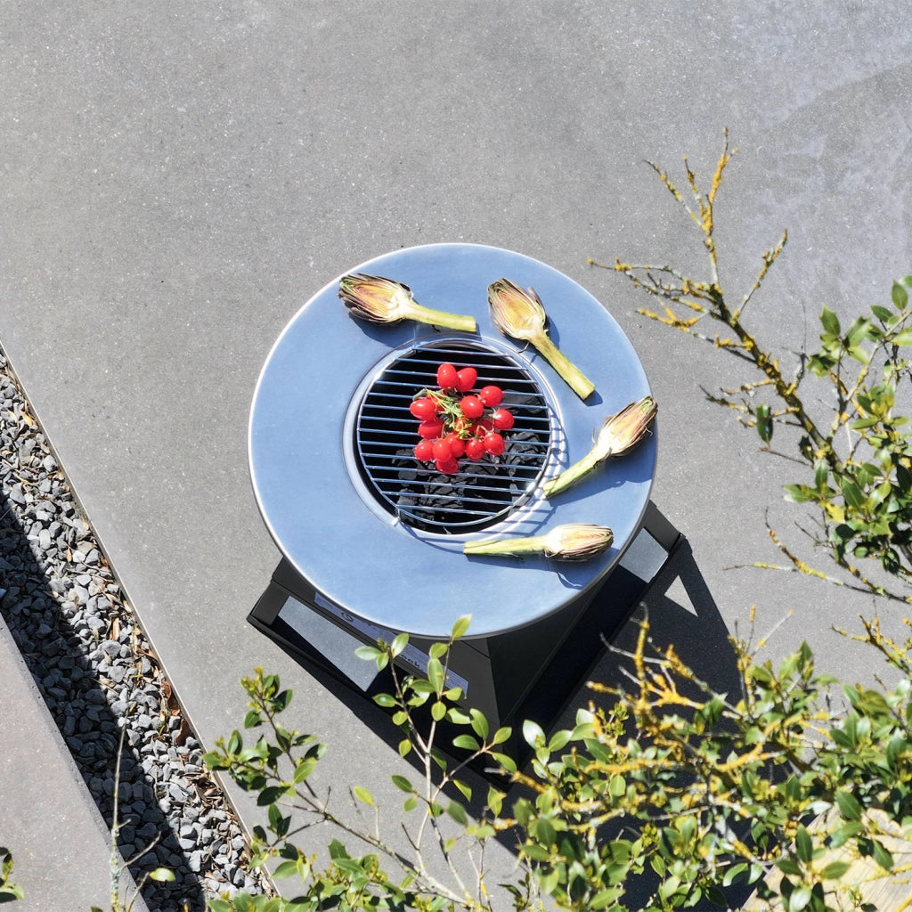Braciere barbecue con spazio di stoccaggio, ø59cm , nero
