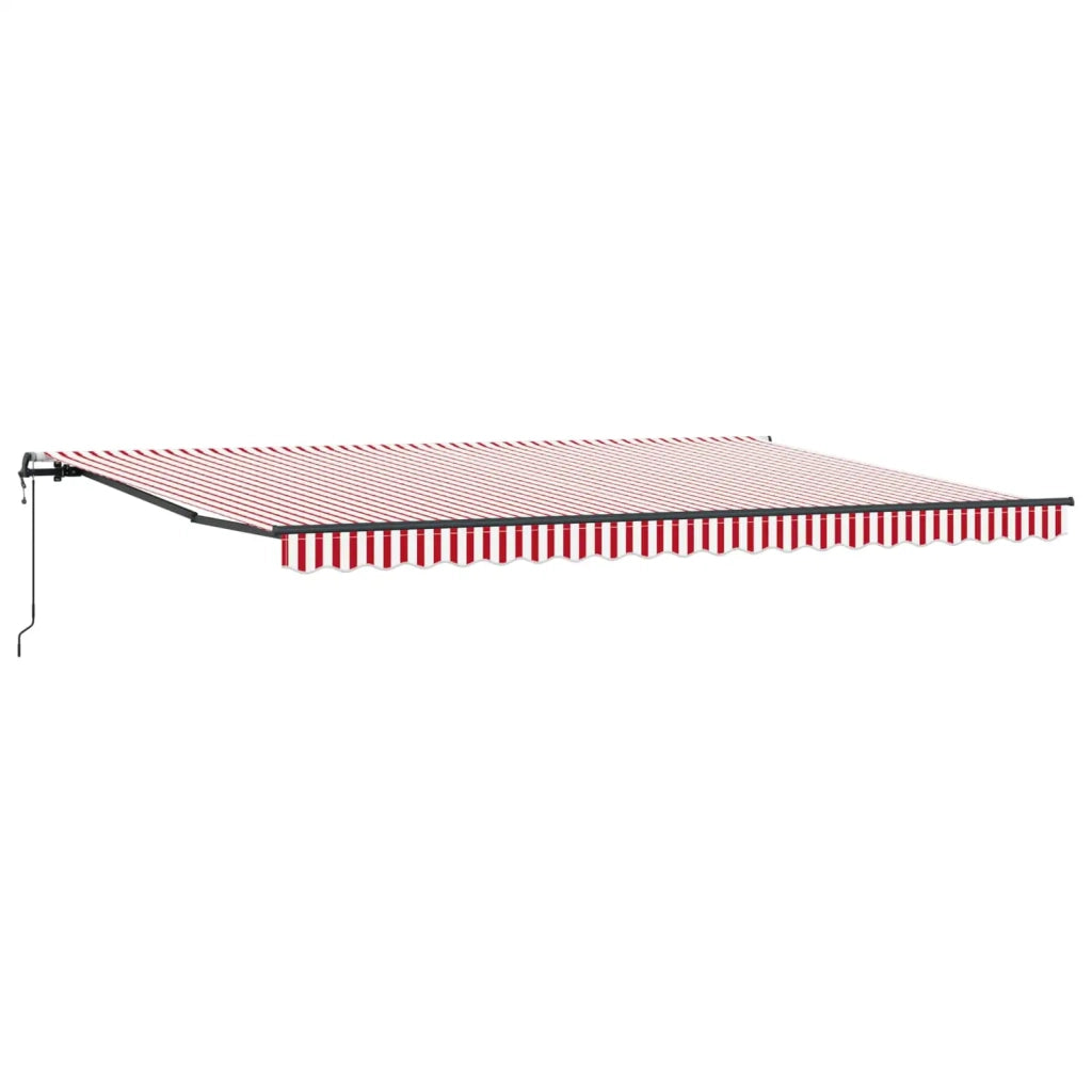 Tenda Retrattile Rosso e Bianco 500 × 350 cm 3331499