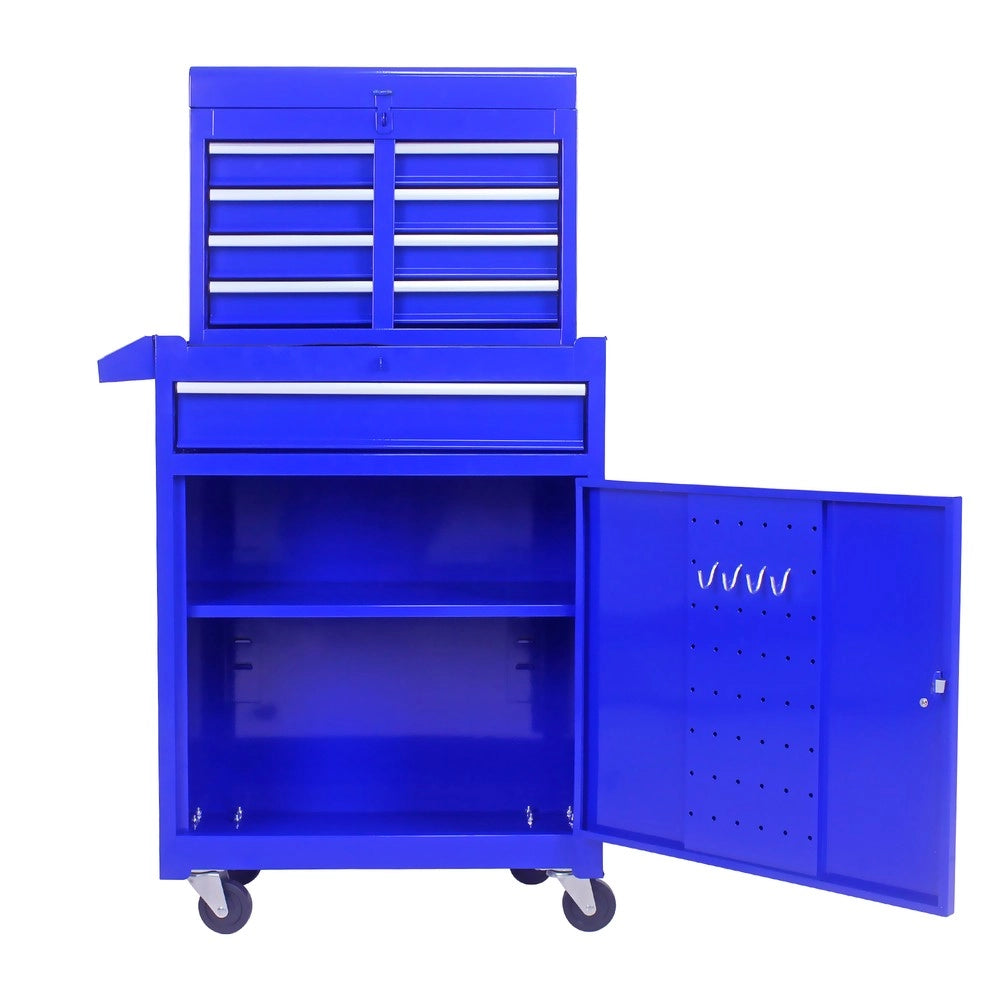 Cassettiera Mobile con Ruote e Ripiani Regolabili ¨C MINIMAL ¨C Blu, 5 Cassetti