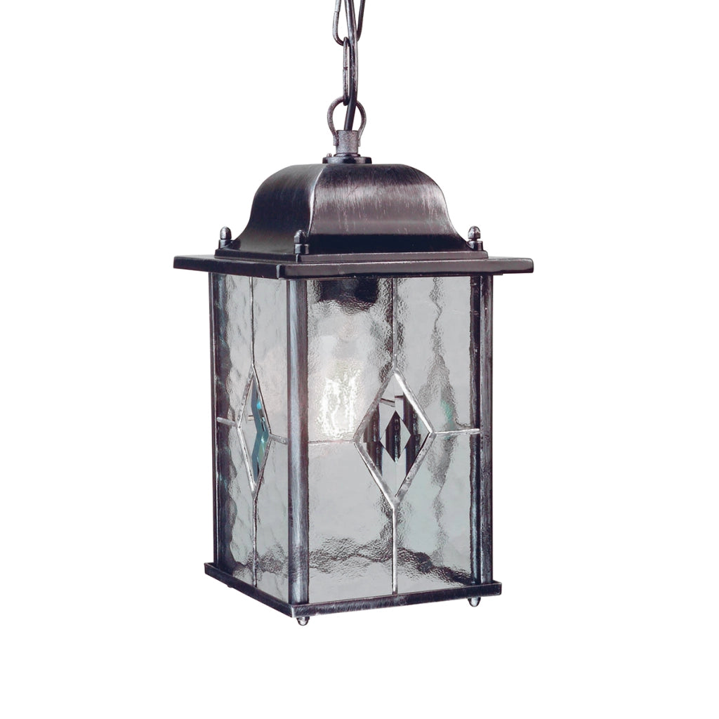 Lampada a sospensione esterna nera E27 60W Wexford Elstead
