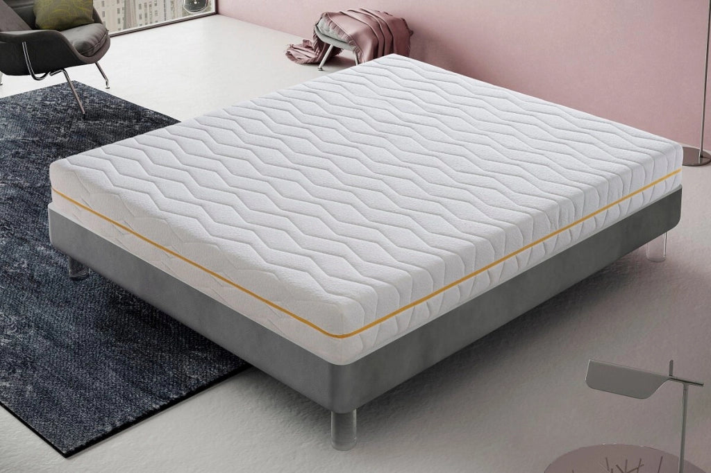 Materasso Singolo 80x190 Memory Foam - Alto 20 cm - Sfoderabile - Rigidità H3 - Memory Massaggiante