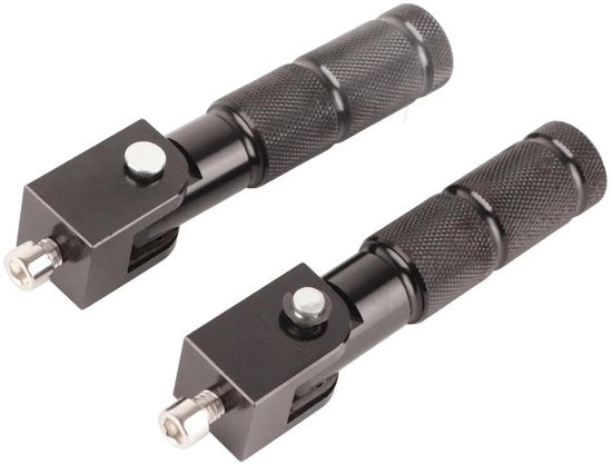 Sostegno per Piedi in Alluminio - Opzionabile - 2 Pezzi - Braccio di Sostegno Universale - 90° Ripiegabile - Leggero e Resistente - Sostegno per Motori