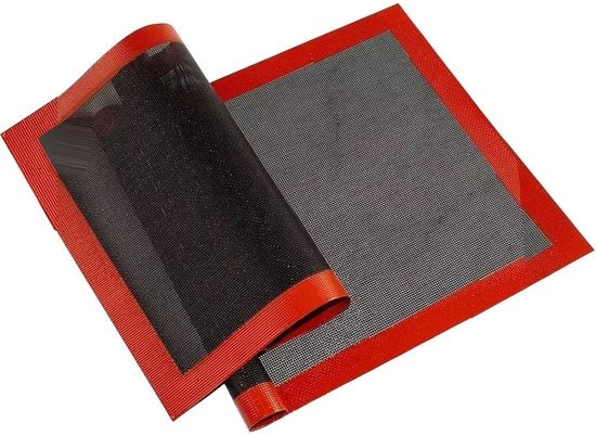 Mat di Cottura in Silicone - Piastre Perforate - 2 Pezzi - 30x40cm - Silicone