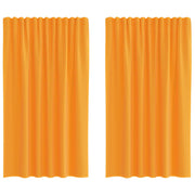 Tende in Voile con Tasche per Aste 2 pz Arancio