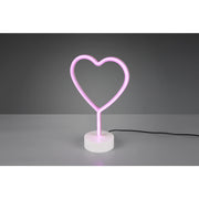 LAMPADA LED DA TAVOLO HEART 1,5W H29CM USB.