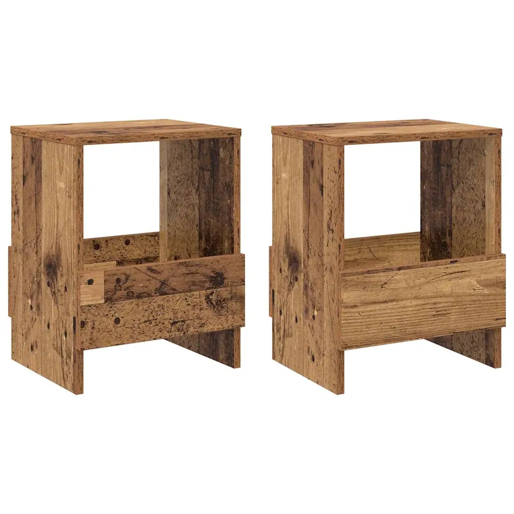 Scaffale per riviste 2 pcs Legno vecchio 35 x 30 x 45 cm 890981