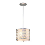 Lampada a sospensione Elstead Ziggy argento 2xE14 Ø25,4 cm