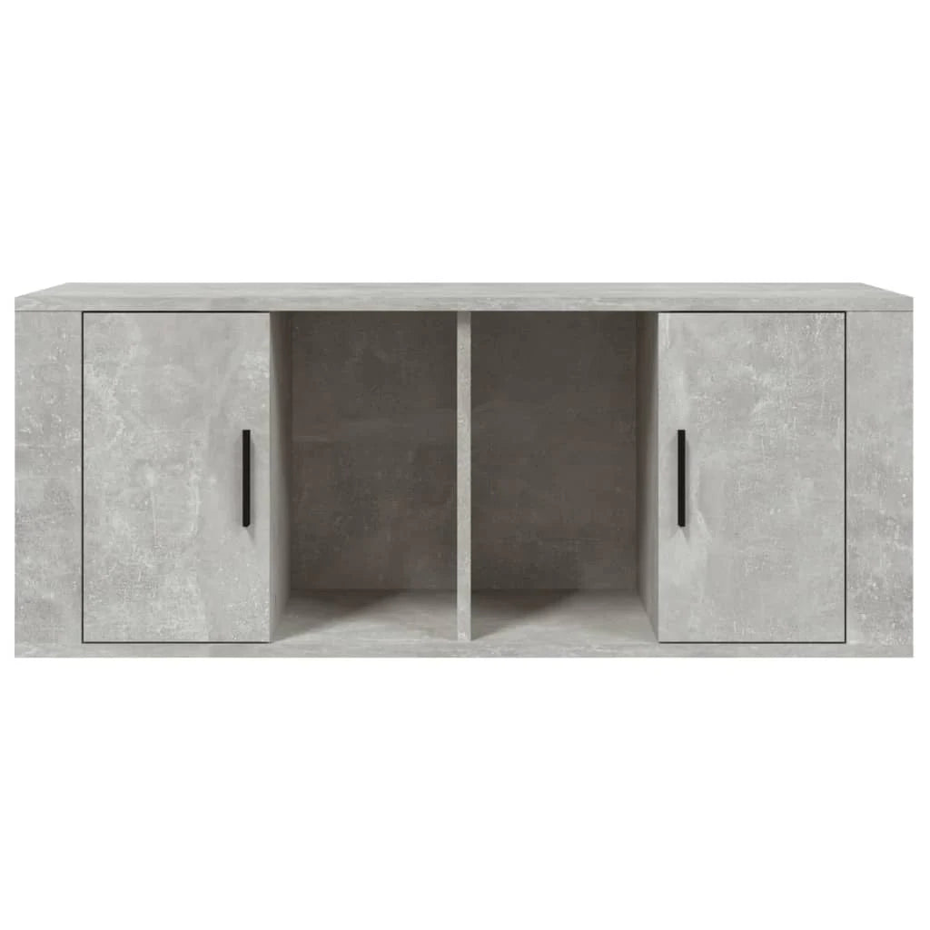 Mobile TV multimediale mensola TV credenza TV sala da pranzo soggiorno camera da letto 100 x 35 x 40 cm legno ingegnerizzato grigio 02_0025492