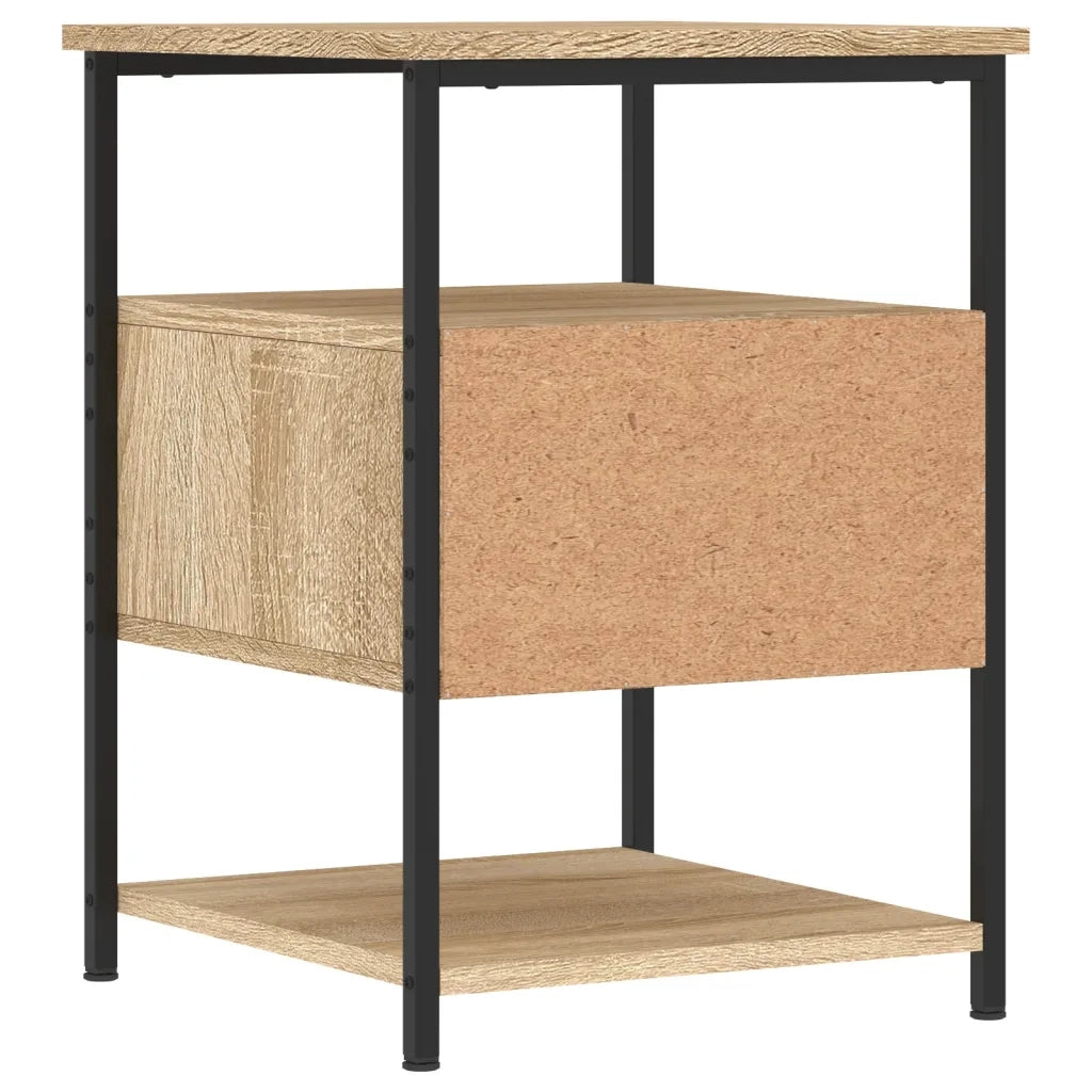 Set di 2 Comodini | Armadio da Notte | Mobiletto da notte Rovere Sonoma 40x42x56 cm in Legno Multistrato