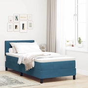 Letto a Sorgente LED con led Blu Scuro 90 x 200 cm Velluto 3342630