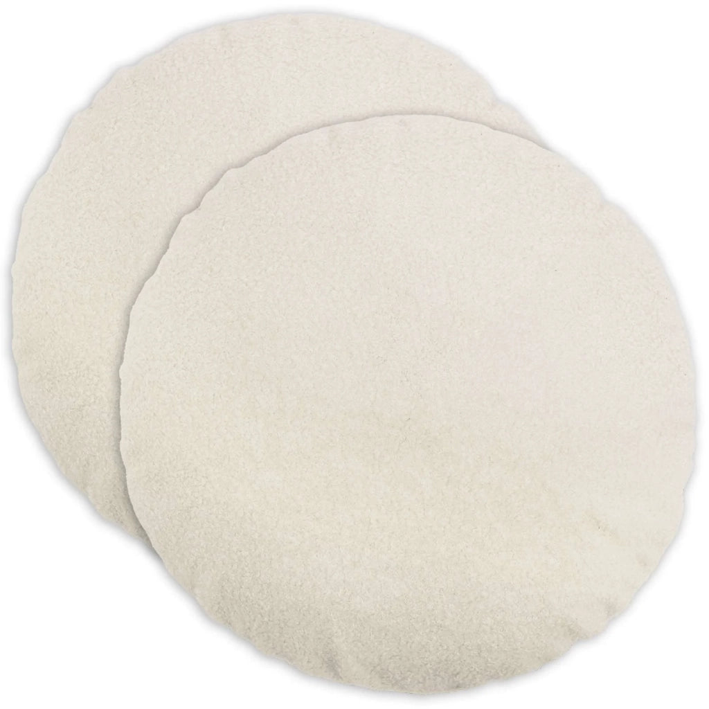 Federa 2 pcs HEERLEN Crema Ø 60 cm Bouclé 922943