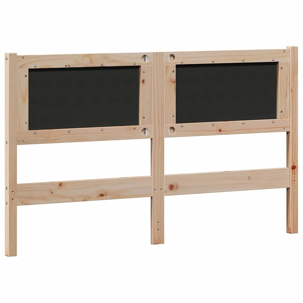 Testiera | Testata Marrone e grigio chiaro 150 cm Legno di pino massello