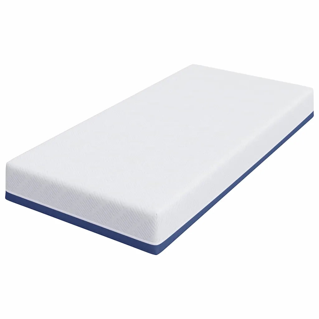 Materasso Bianco e Blu 100 x 200 cm Tessuto Jacquard 4106339