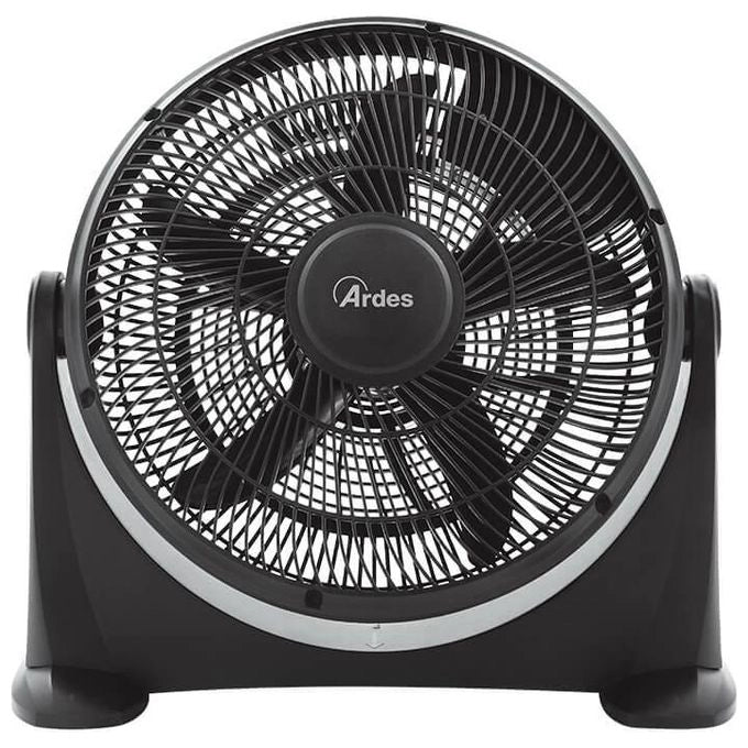 Ardes Ventilatore Box Fan 5 Pale 3 Velocita' 40cm Nero per una Ventilazione Efficace e Silenziosa in Ambienti Domestici