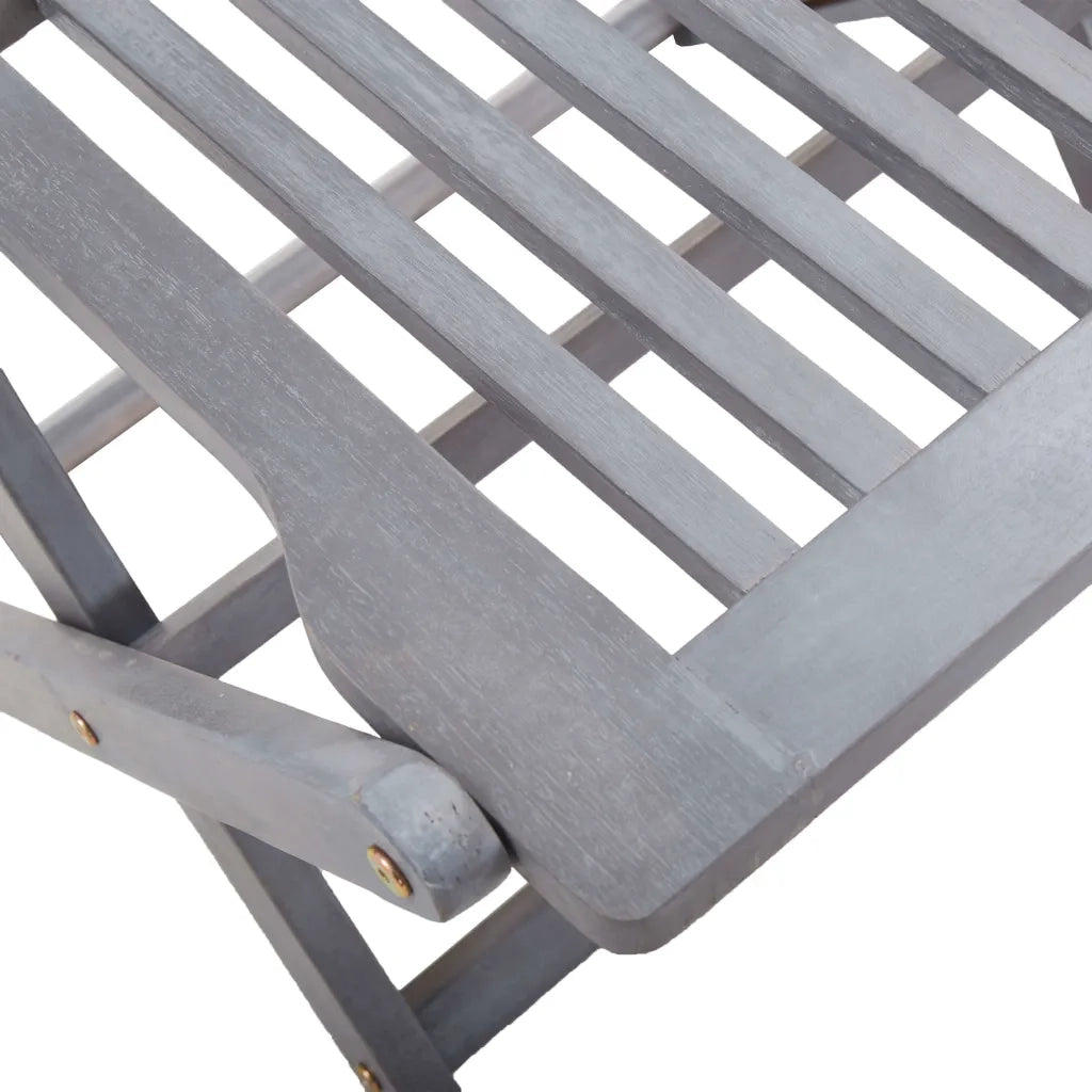 Sedie da Giardino Pieghevoli 4pz con Cuscini in Massello Acacia 3064586
