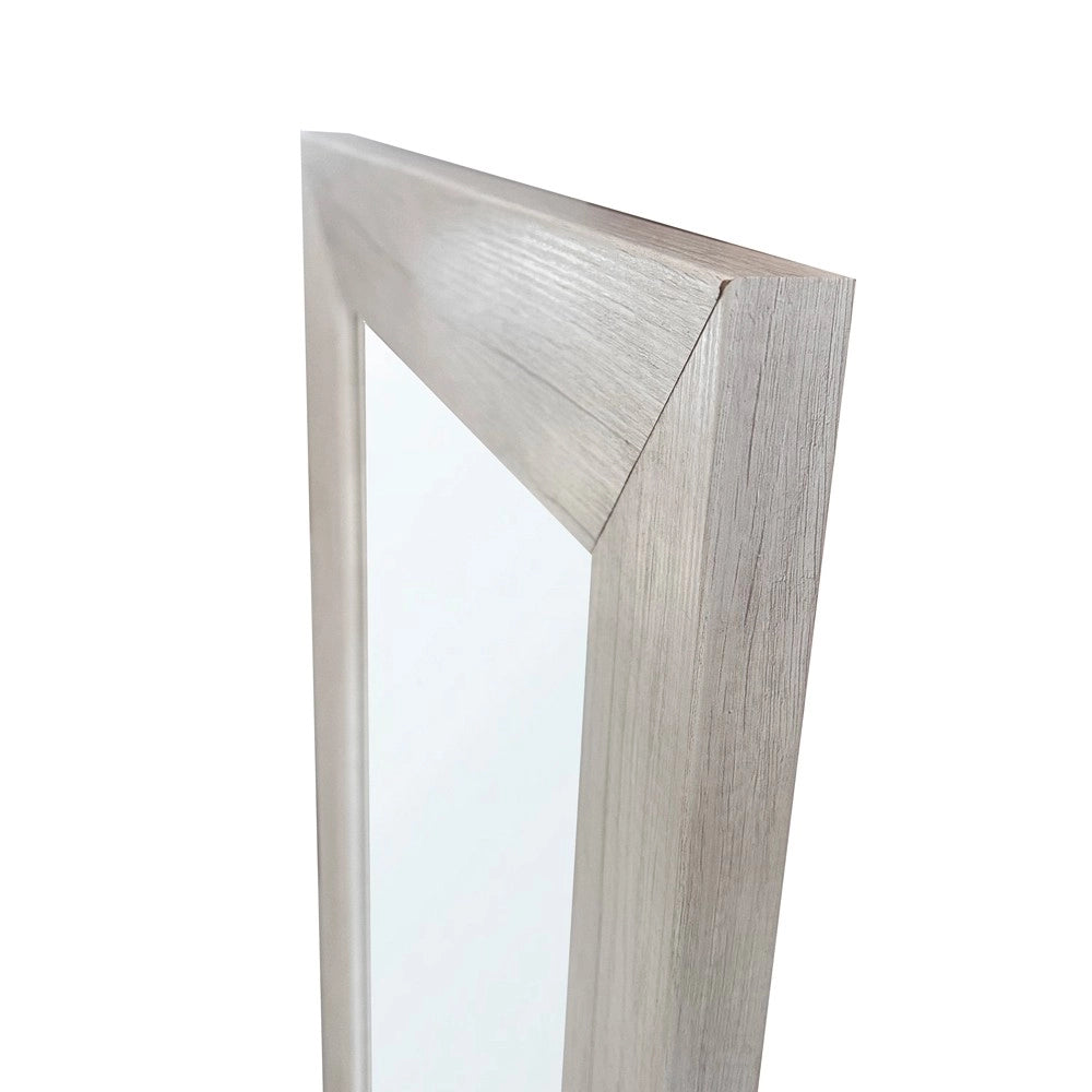 Specchiera Loto Rettangolare con Cornice quercia bianca 102x65 cm. – Eleganza Naturale per Ogni Ambiente