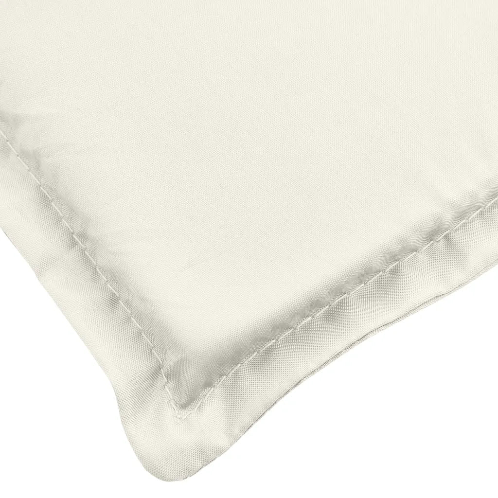 Cuscino per Panca da Giardino-Cuscini per panchina da esterno Crema M¨¦lange 150x50x7 cm Tessuto