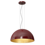 Lampada a sospensione Ø60 bordeaux interno oro Compo Luminex