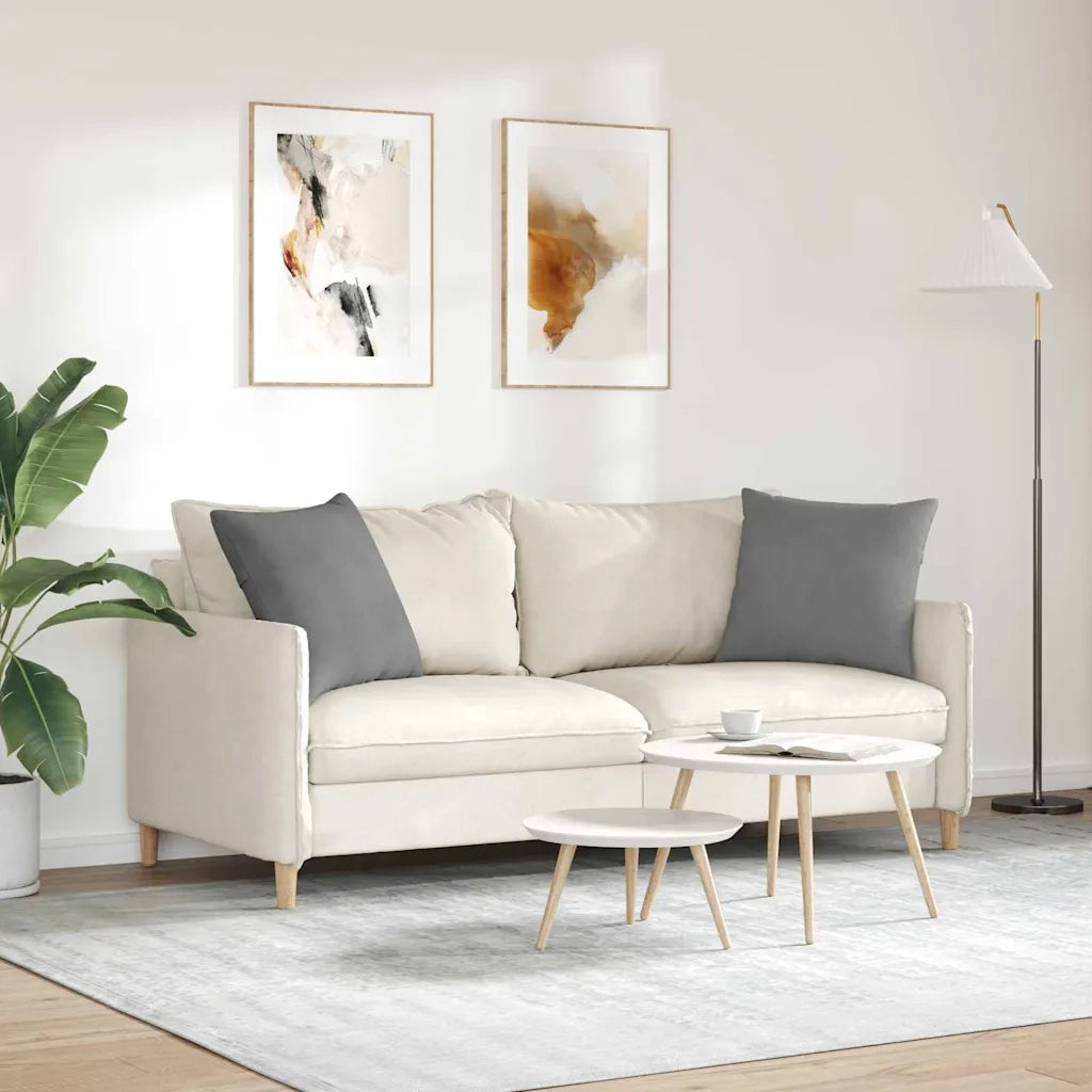 Cuscini da Divano 2 pcs Grigio scuro 50 x 50 cm Tessuto 42013985