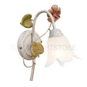 SPRING Applique in Ferro Decorato Stile Floreale