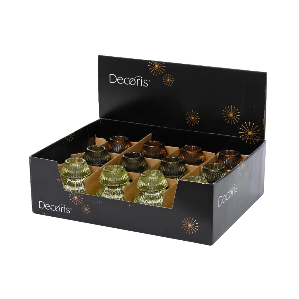 Portacandela tealight albero Vt ass d6,5xH8cm