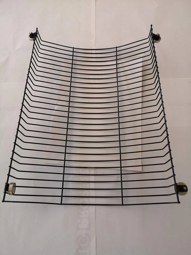 Griglia salvaustioni ovale 29,5x8x42,5 cm con calamite di fissaggio per stufe a pellet e legna