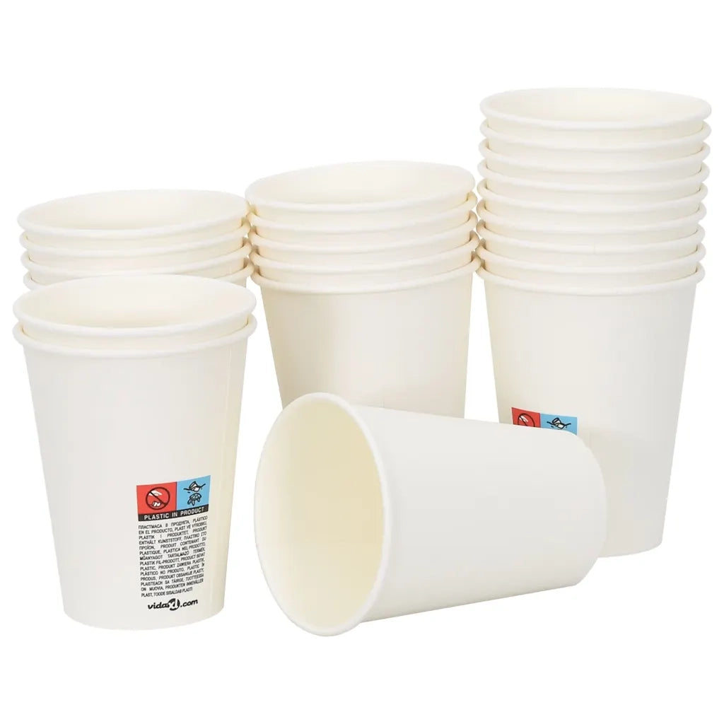 Tazze da CaffÃ¨ in Carta con Coperchi 1000 pz 12oz 300 ml