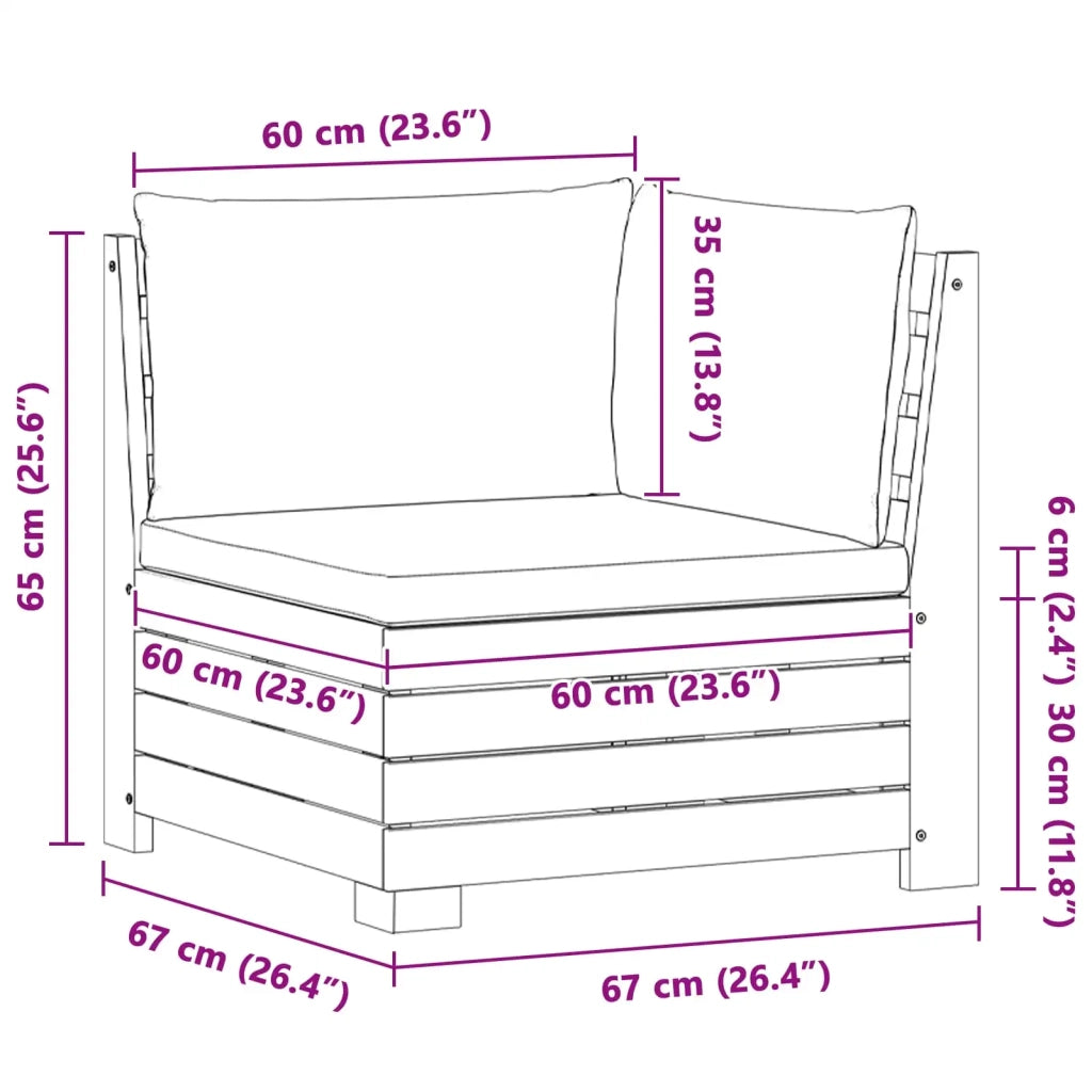 Set di divani da esterno-Sofa da giardino con cuscino 2 Pezzo Marrone 708753