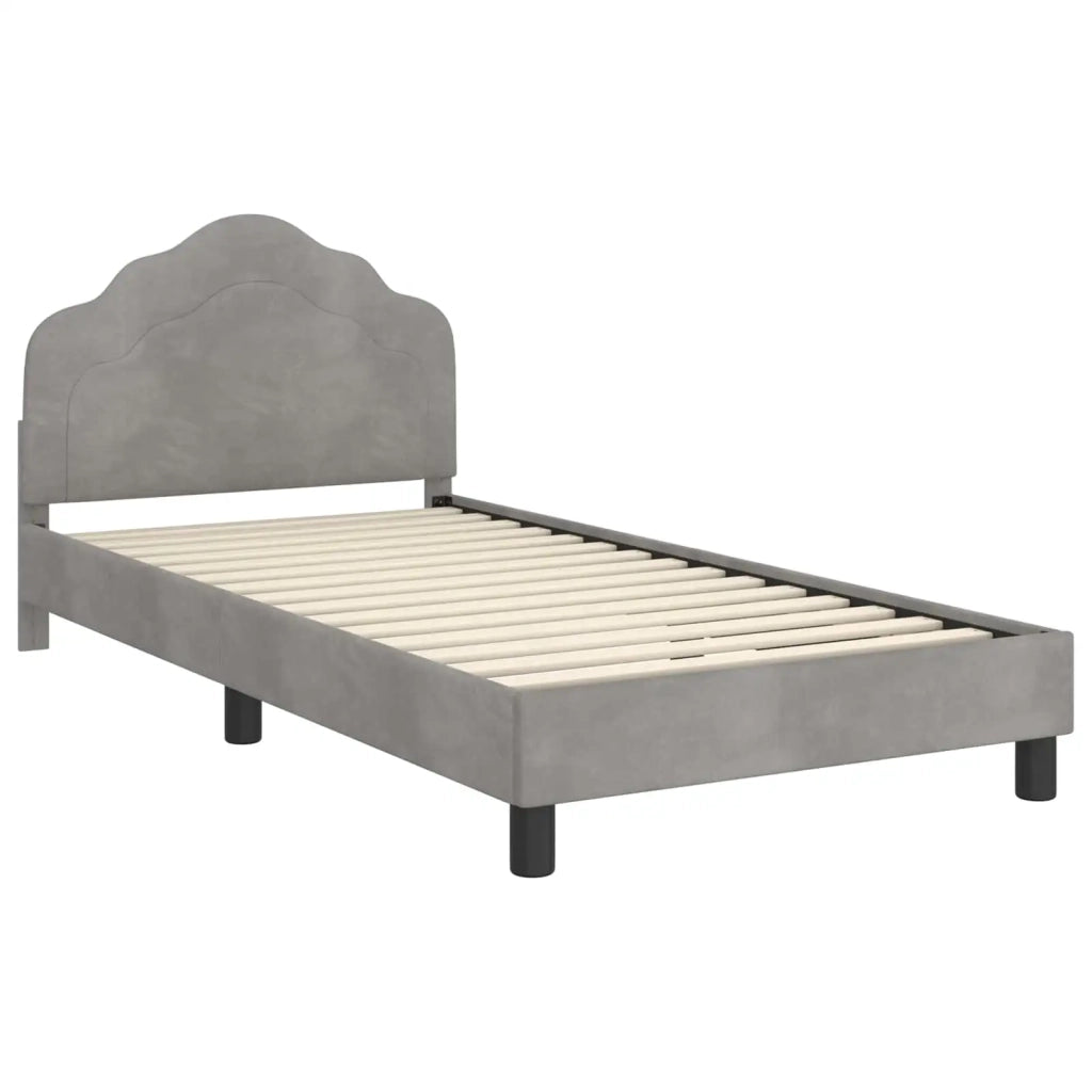 Struttura letto bambini con testata Grigio chiaro 80 x 200 cm 42010943