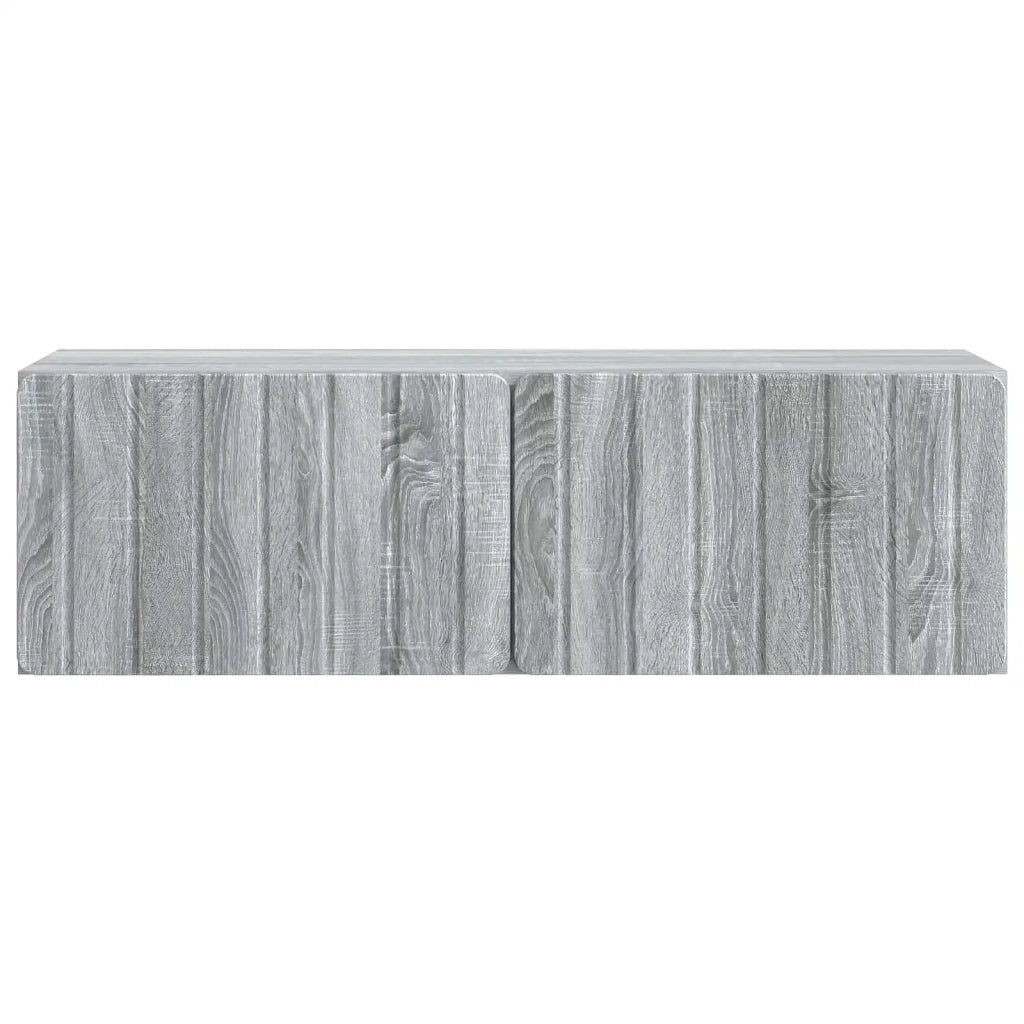 Mobile Porta TV da Muro-Credenza per TV sospesa Grigio Sonoma 98 x 31 x 30 cm 799375