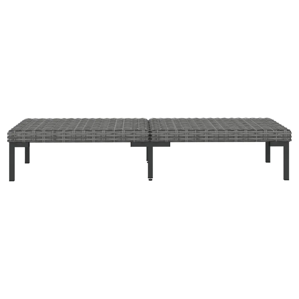 Divani da Giardino 8 pz con Cuscini in Polyrattan Grigio Scuro 3099861