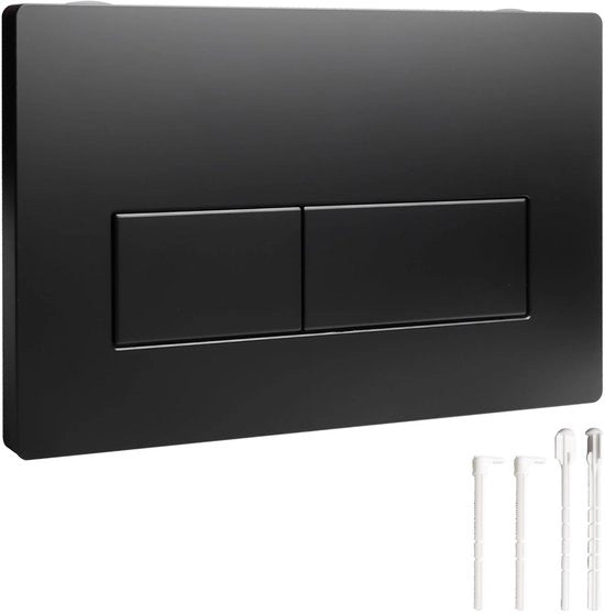 Pannello di controllo WC con pulsante durevole in ABS - Incluso set di maniglie per rubinetto - Facile da pulire - Adatto per Geberit Sigma/UP300/UP320 - Pannello di controllo WC con due pulsanti per rubinetto