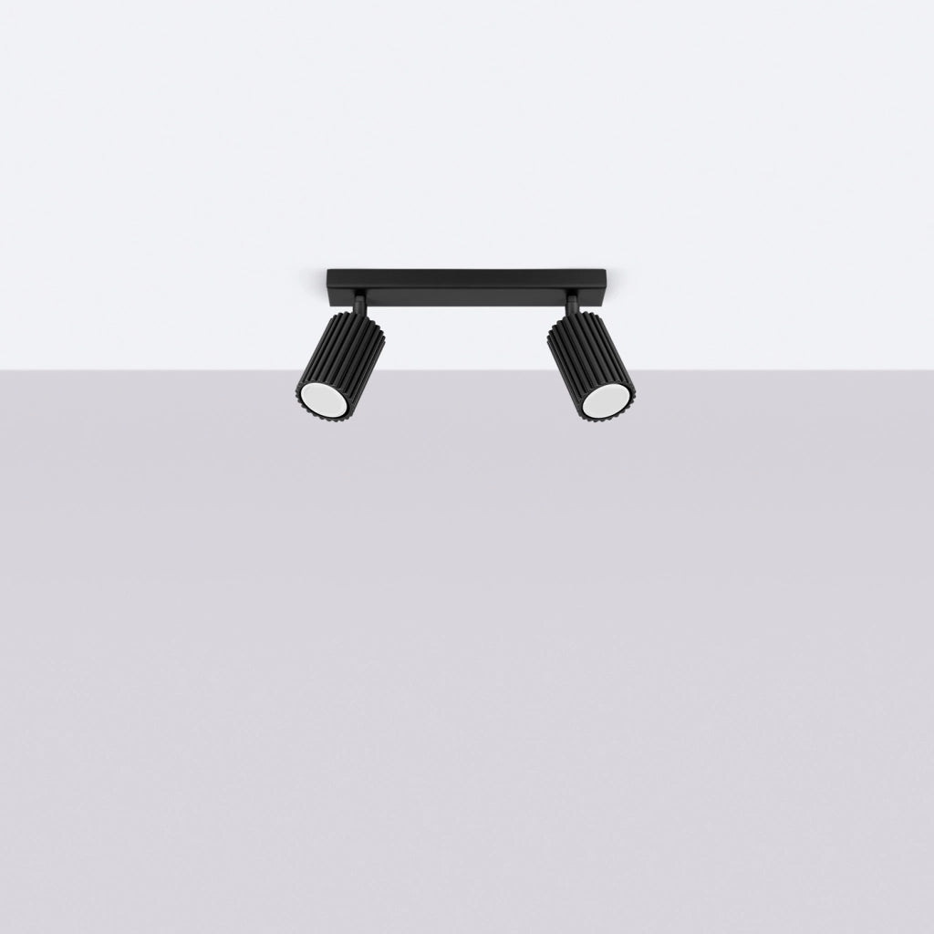 Lampada da soffitto KARBON 2 nero