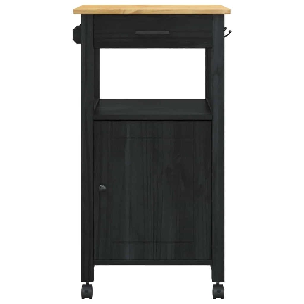 Carrello da Cucina MONZA Nero 48 x 40 x 88,5 cm 42027034