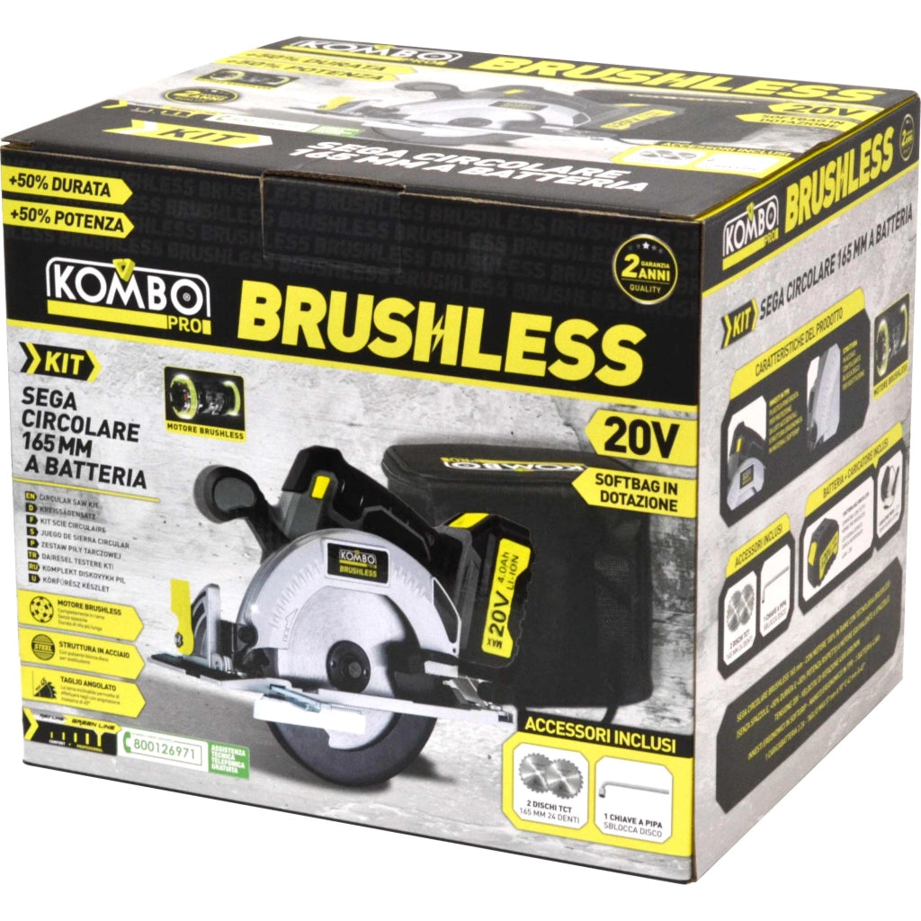 SEGA CIRCOLARE BRUSHLESS 165 mm