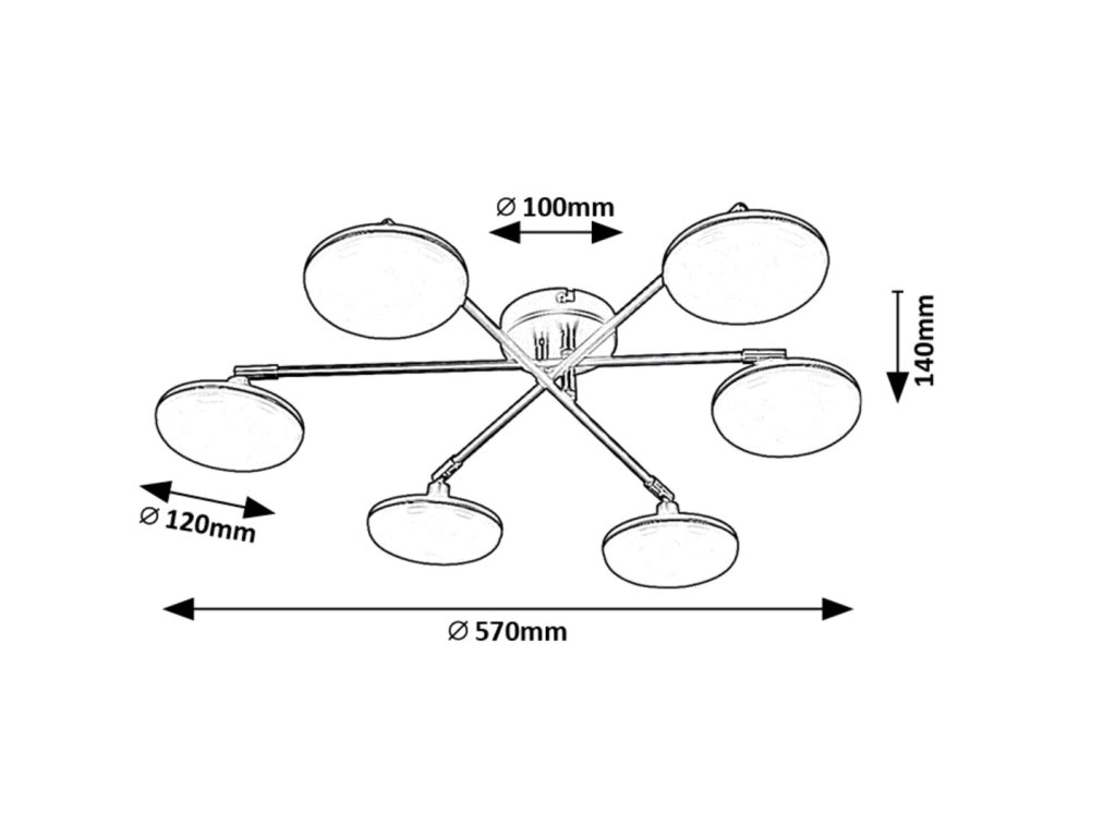 Plafoniera LED regolabile Rabalux Madi 24W nera 3000K