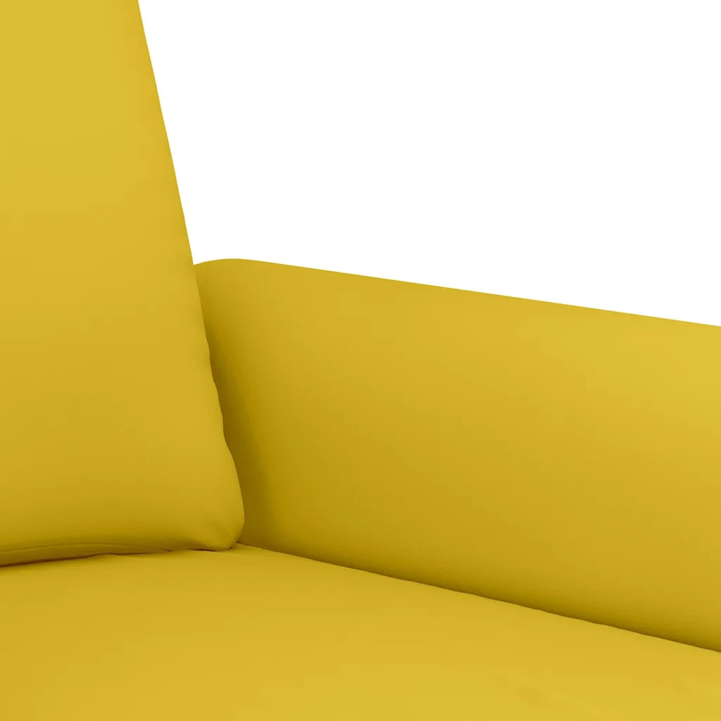 Set di Divani 3 pz con Cuscini giallo in Velluto 3202226