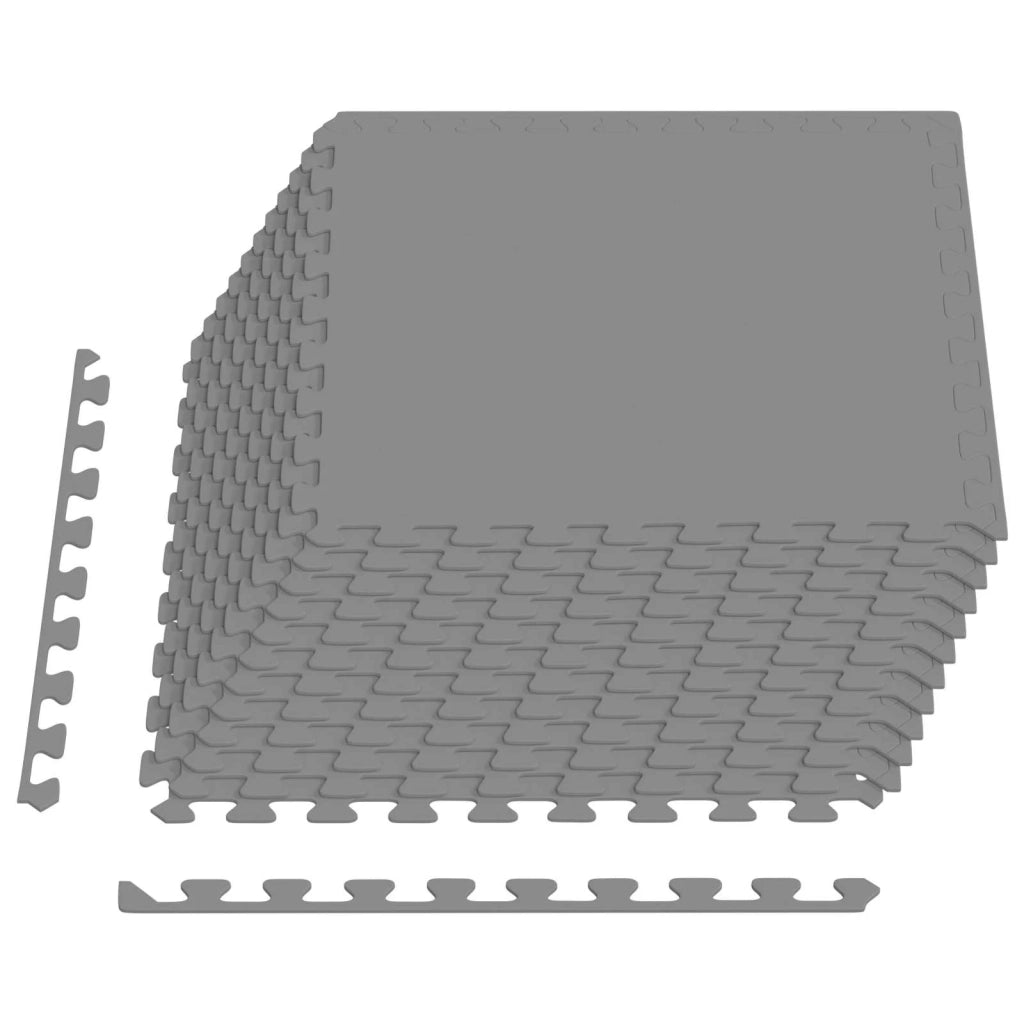 Tappetino per piscina 12 pcs Grigio 4,32 m² Schiuma EVA 3433289