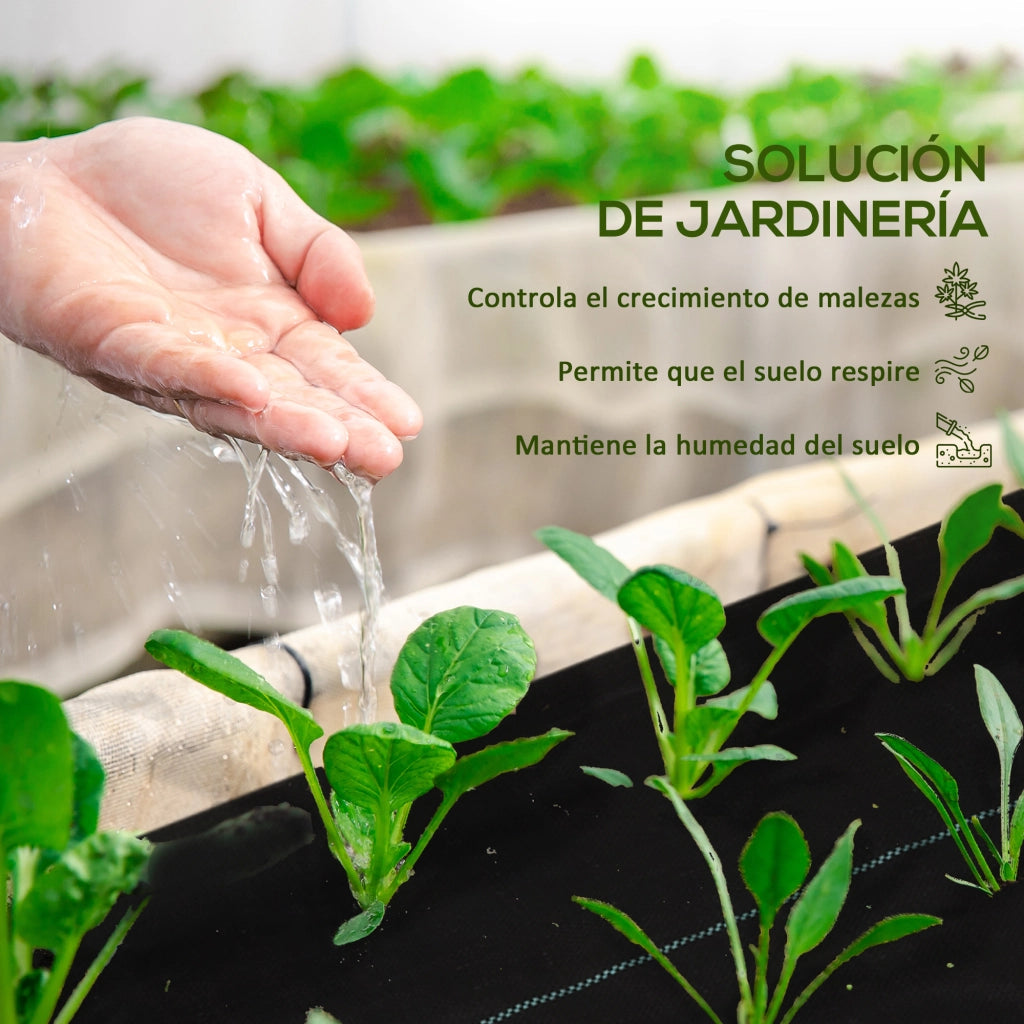 Tessuto Non Tessuto Giardino ¨C Minimal ¨C 2x25 m 60 g/m2 Nero