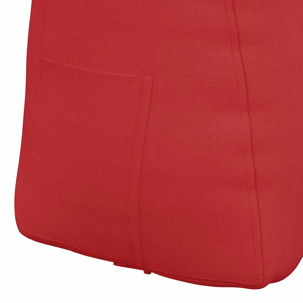 Cuscino per Schiena Rosso 80 x 24 x 50 cm Tessuto 42014424