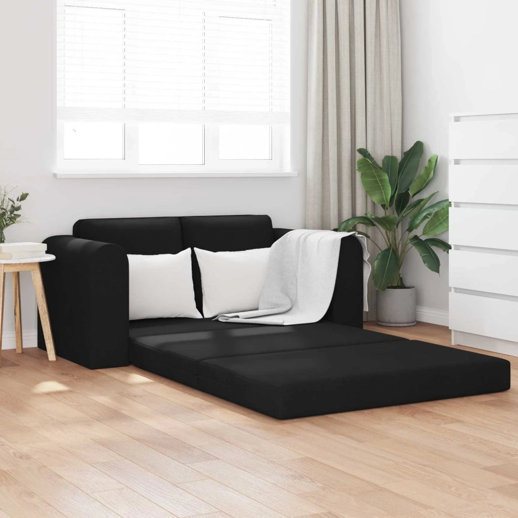 Divano letto | Sof¨¤ letto | Letto singolo 60cm Nero Tessuto