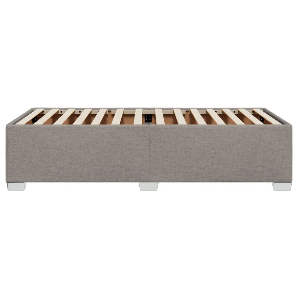 Letto singolo | Letto per adulti | Giroletto senza Materasso Tortora 80x200 cm Tessuto